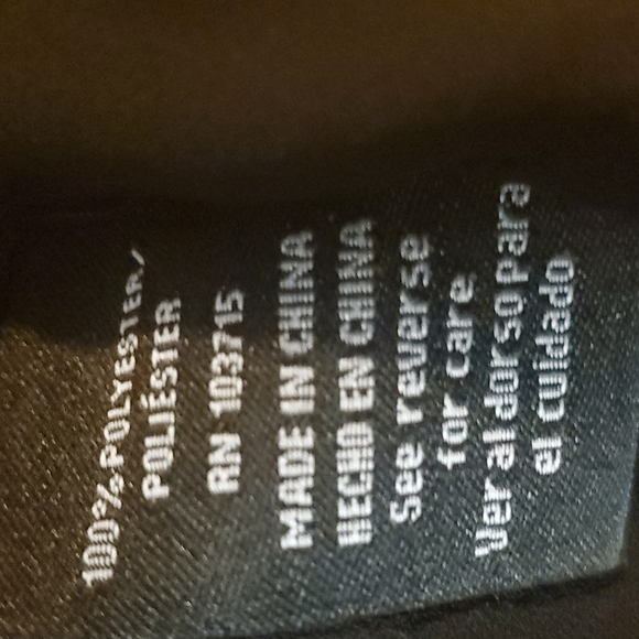 Zac & Rachel sheer pleated back, black, sleeveless tunic blouse - Picture 9 of 11